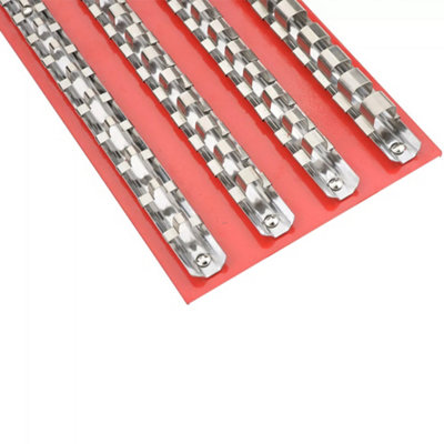 80 Piece Socket Rail Tray Organiser for 1/4", 3/8", 1/2" Drive Sockets