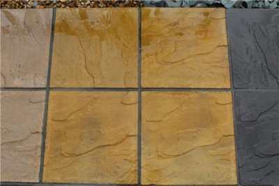 80 x Riven Utility Slabs 450x450 Red
