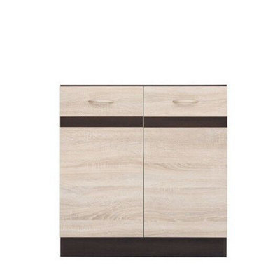 800 Kitchen Sink Cabinet Unit Individual Base Lower Cupboard Sonoma Oak Junona