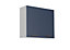 800 Kitchen Wall Unit 80cm Cabinet Navy Dark Blue Soft Close Copper Handle Nora