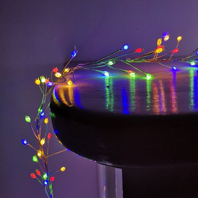 800 LED 5.5m Premier Christmas Indoor Outdoor Wire Cluster Lights with ...