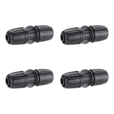 B&Q -  91023 Half Inch  Straight Compression Hose Pipe Connector. Pack Of Four