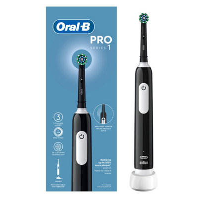 Oral B Oral-B Pro Series 1 Black Electric Toothbrush, Designed By Braun
