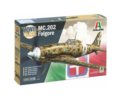Italeri 1481 MC.202 Folgore Aces 1:72 Model Kit - Image 8