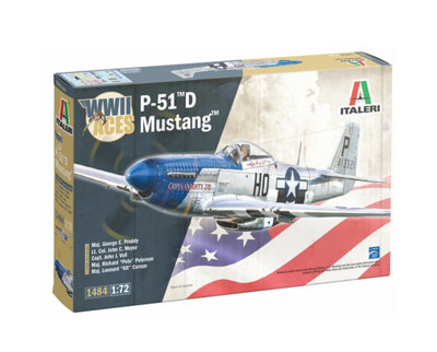 Italeri 1484 North American P51D Mustang WWII Aces Plastic Kit - Image 8