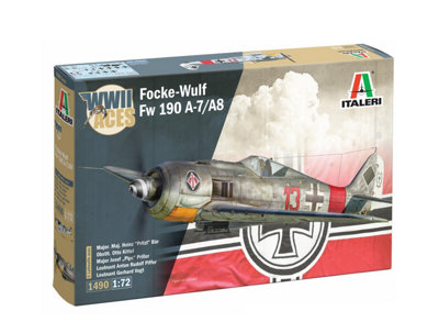 Italeri 1:72 Focke-Wulf Fw 190 A-8/F Aces Plastic Model Kit - Image 7