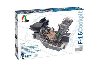 ITALERI 2990 1:12 F-16 Fighting Falcon Cockpit - Image 5
