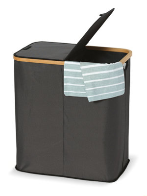 B&Q -  Domopak Laundry Hamper With 2 Compartments