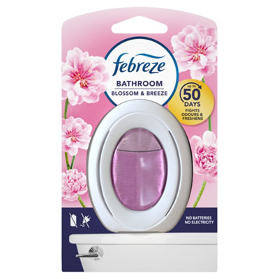 Febreze Bathroom Air Freshener Blossom & Breeze - 8x7.5ml Continuous Odor Fighting Plug-in - Long-lasting Fresh Scent - Image 9