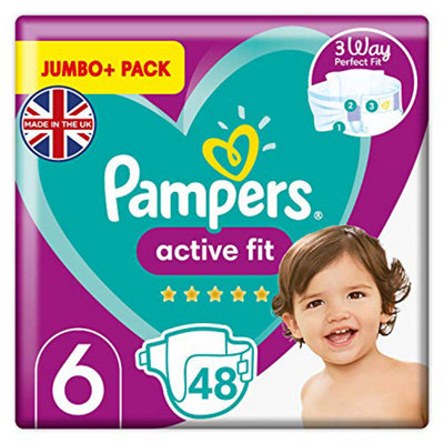  - Pampers Active FitSize 648 Count