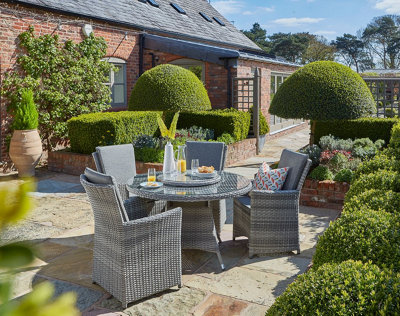 Norfolk Leisure Burnham Xl Four Seat Set from B&Q