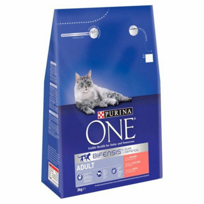 Purina One Adult Rich In Salmon & Whole Grains Cat Food 3Kg
