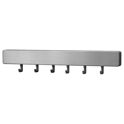 Metaltex Unisex Silver Magnetic Bar With Hooks - Image 3