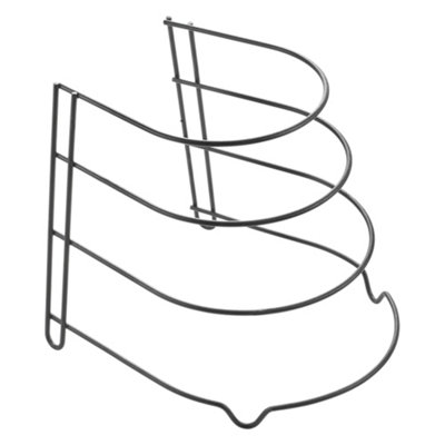B&Q -  Canyon Lava Fry Pan And Cookware Organizer Rack - Image 5