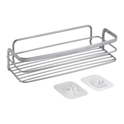 Metaltex Origin Luxy 1-Tier Rectangular Bathroom Shelf from B&Q