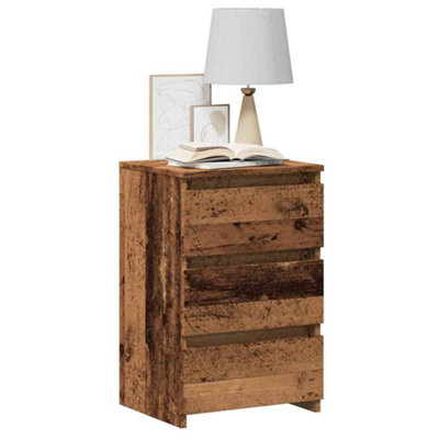 Berkfield Bedside Cabinet Old Wood 40X35X62.5 Cm Engineered Wood from B&Q