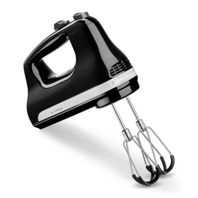 B&Q -  6 Speed Hand Mixer Flex Edge Onyx Black