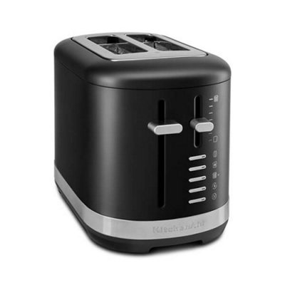 B&Q -  Breakfast Suite Matte Black 2 Slice Toaster