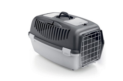 Stefanplast Gulliver 3 Large Pet Carrier With Metal Door - Grey