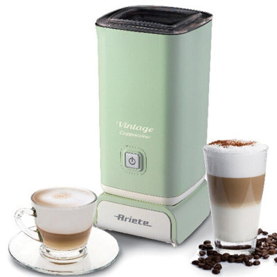 Ariete Vintage Milk Frother - Green - Automatic Hot & Cold Frothing - 140ml Cappuccino Whisk - 250ml Stick Whisk - Image 7