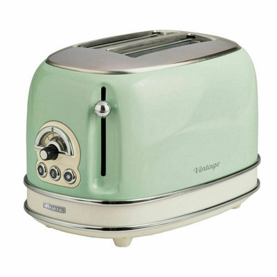 B&Q -  0155/14 Vintage Retro 2 Slice ToasterDefrost & ReheatGreen