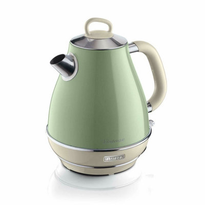 Ariete Green 2869/04 Vintage Retro Jug Kettle, Litre Capacity, Size 1.7