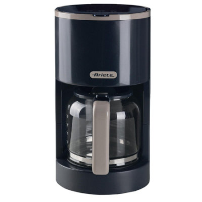B&Q -  1394 Breakfast Line Coffee MakerCapacity 12 CupsWater Level WindowWashable Filter And HolderDrip DeviceDark Grey