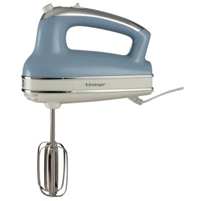 Ariete 548/05 Retro Style Hand Mixer Electric Whisk, 5 Speed & Turbo Function, Eject Button, Vintage Style, Blue - Image 9