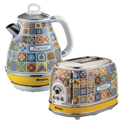 B&Q -  Positano 1.7L Kettle And 2 Slice Toaster360 Rotating BaseRemovable Anti-Scale Filter