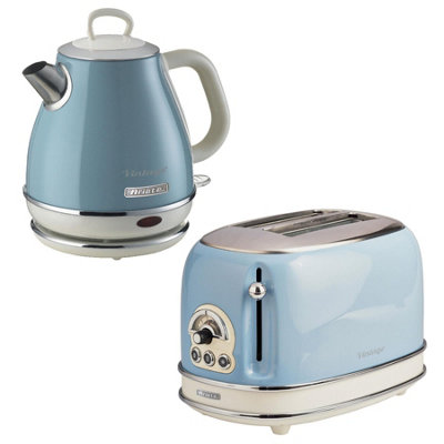 Ariete Unisex Blue Vintage Jug Kettle & 2 Slice Toaster 1L - Image 3