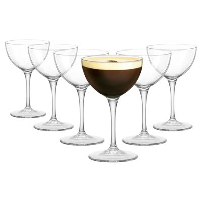 Bormioli Rocco Bartender Novecento Martini Glasses235MlPack Of 6 from B&Q