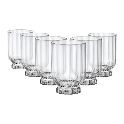 Bormioli Rocco Florian Double Whisky Glasses - 375Ml - Clear - Pack Of 6