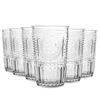 Bormioli Rocco  Romantic Water Glasses305MlClearPack Of 6 from B&Q