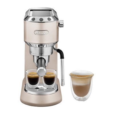 B&Q -  Dedica Arte Manual Coffee Machine Beige