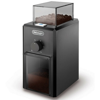Delonghi Professional Burr Coffee Grinder 12 Cups Adjustable Grinding Black from B&Q