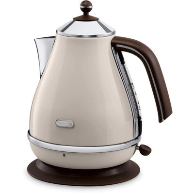 De'Longhi Vintage Icona Electric Jug Kettle 3000W 1.7L - Cream (Limescale) - Image 9