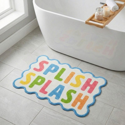 Garden Greatness Splish Splash Printed Nylon Bath Mat from B&Q