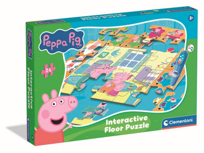 Peppa Pig Puzzle 24 Piece Interactive Floor Puzzle With Electronic Pen - Image 7