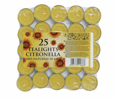 50x Price's Citronella Tealight Candles Garden Home Patio BBQ Outdoor Scented - Image 22