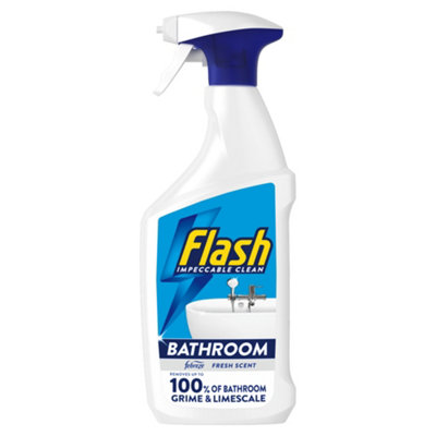 Flash Bathroom Cleaning Spray 800ml - Impeccable Clean - Soap Scum & Limescale Remover - Image 6