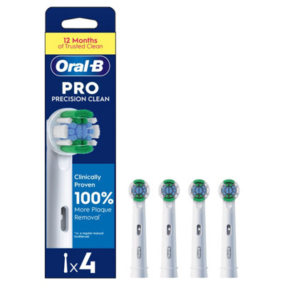 Oral-B Pro Precision Clean Electric Toothbrush Heads White - Pack of 4 NEW - Image 19