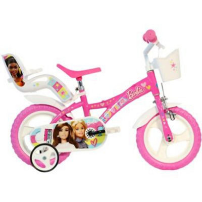 Dino Bikes Dino Barbie Rosa 12In Kids Girls BikePink from B&Q