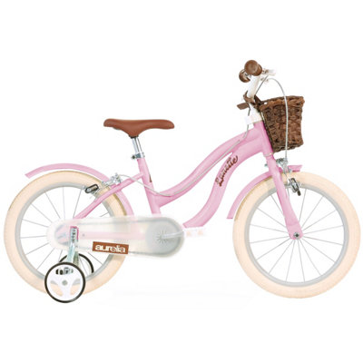 Dino Bikes Retro 16" Kids Bicycle - Pink Classic Vintage Style Bike For Children