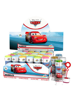 B&Q -  Pack Of 12 Assorted Disney Cars Bubble Tubs 60 Ml