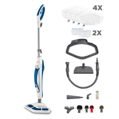Polti Vaporetto Sv460 Double 2-In-1 Steam Mop With Handheld Steam Cleaner, 17 Accessories