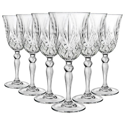 Rcr Crystal Melodia White Wine Glasses210MlPack Of 6 from B&Q