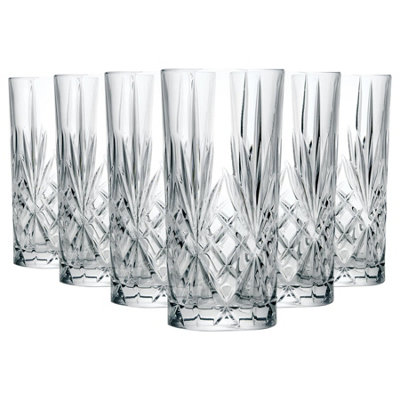 Crystal Melodia Highball Glasses - 360ml - Pack of 6 - Image 6