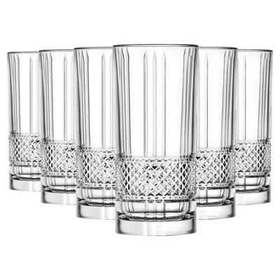 Rcr Crystal Brillante Highball Glasses370MlPack Of 6 from B&Q