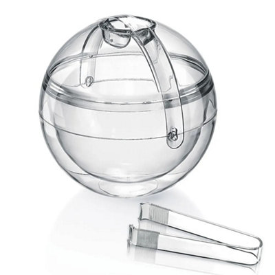 Eddingtons Ice Bucket: Happy Hour Guzzini Sphere Ice Bucket And TongsAcrylic from B&Q