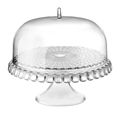 Eddingtons Cake Stand: 30Cm Tiffany Cake Stand With DomeAcrylic from B&Q
